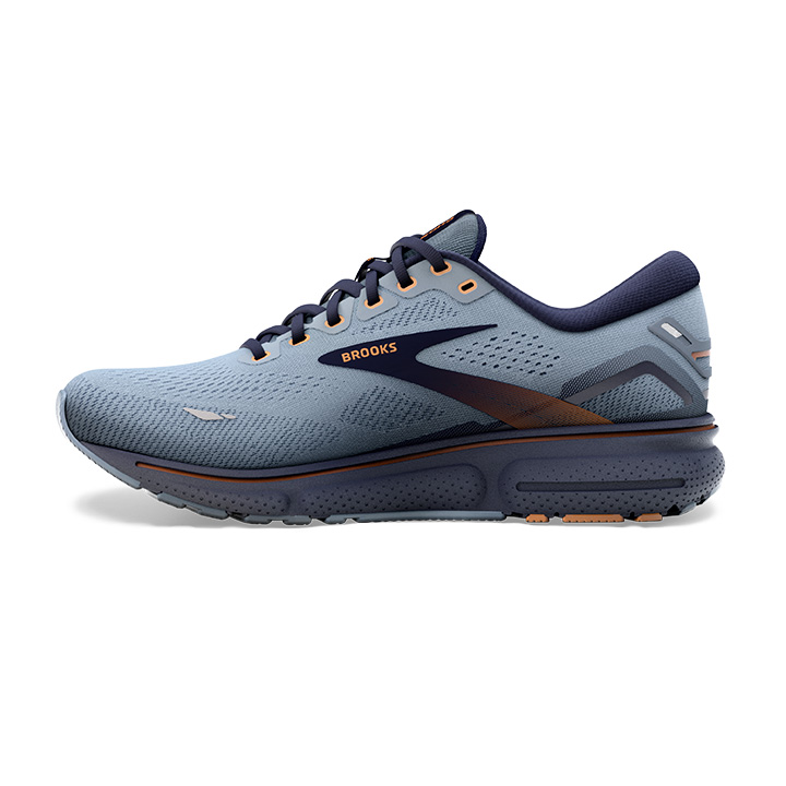 Brooks Ghost 15 Men’s Blue 12 D Running Shoes Flintstone/Peacoat/Oak 1103931D025 Brooks Ghost 15 Men main image 2